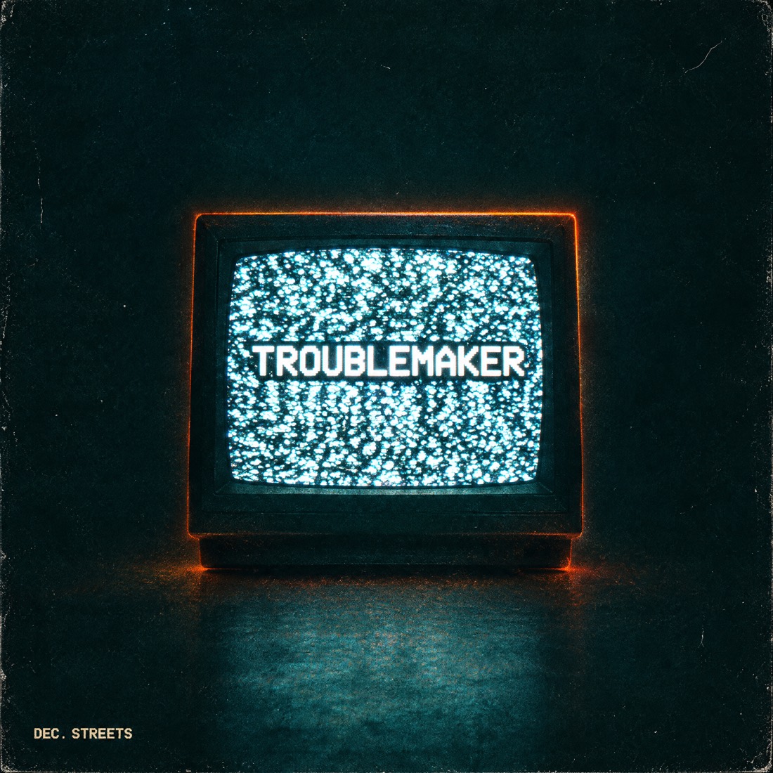 TROUBLEMAKER cover art: a CRT television full of static